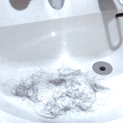 洗面台に流れた髪の毛も問題なくキャッチ